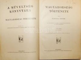 1910 A műveltség könyvtára: Magyarország története I.-II. kötet, 724 oldal képekkel + térképekkel. Í...