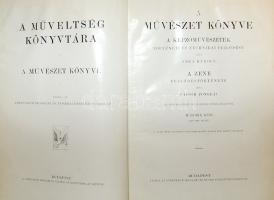 1919 A műveltség könyvtára: A művészet (Képzőművészet, zene) I.-II. kötet, 699 oldal képekkel + térk...