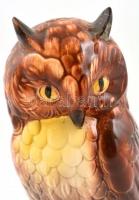 Porcelán bagoly. Jelzett, kézzel festett, hibátlan m: 19 cm