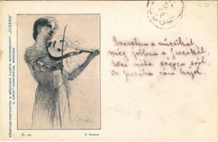 1898 II. 20. Künstler-Postkarten D. Münchner Illustr. Wochenschrift Jugend G. Hirths Kunstverlag, München s: F. Roberts