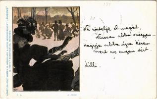 1898 I. 9. Künstler-Postkarten D. Münchner Illustr. Wochenschrift Jugend G. Hirths Kunstverlag, München s: A. Halmi (EB)