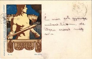 1898 II. 23. Künstler-Postkarten D. Münchner Illustr. Wochenschrift Jugend G. Hirths Kunstverlag, München s: Hans Treiber (fl)