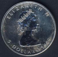 Kanada 1989. 5$/1oz Ag T:BU