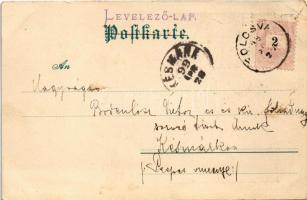 1899 German military art postcard, soldier in winter. Künstler-Postkarte der Meggendorfer Blätter Nr...