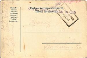 1916 Isonzo-Armee 1915 feliratú jelvény képe tábori postai levelezőlapon / WWI Austro-Hungarian K.u....