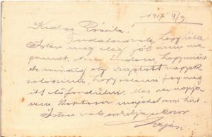 1917 K.u.K. I. R. Nr. 23.  / A 23. honvéd gyalogezred jelvény képe tábori postai levelezőlapon / WWI...