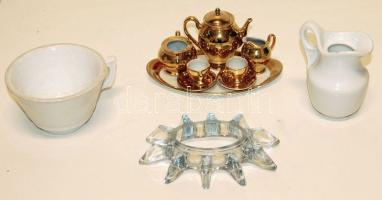 Baba teáskészlet + 2 kerámia + levélnehezék