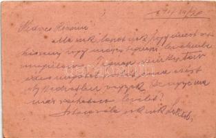 1917 Első világháborús tábori postai levelezőlap IV. Károly király arcképével / WWI K.u.K. military ...