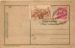 1918 Unsere Pioniere übersetzen deutsche Artillerie. Kriegsinvalidenfonds für Pioniere (Pozsony) / H...