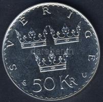 Svédország 1975. 50Kr Ag "Alkotmány reform" T:BU