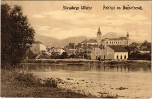 1915 Rózsahegy, Ruzomberok; látkép, templom. Klimacek Sándor kiadása / general view, church