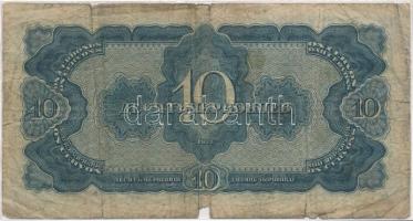 Szovjetunió 1937. 10Ch lezárt fóliában T:III- kis anyaghiány, firka
Soviet Union 1937. 10 Chervonts...