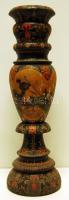 XIX. század második fele népies díszítésű fa váza 50cm