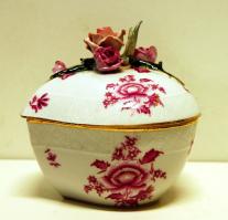 1940 Herendi porcelán bonbonier, cukortartó