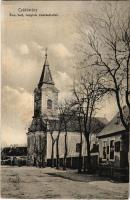 1928 Csákberény, Római katolikus templom, utca (EK)