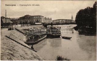 1921 Esztergom, Csavargőzös állomás, híd