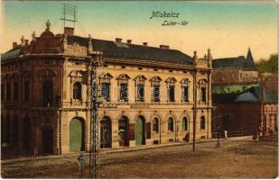 1911 Miskolc, Luter tér, Mesko R. üzlete, bor, sör és pálinka mérés