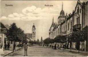 1926 Szentes, Petőfi utca, templom, Untermüller E. könyv és papír üzlete. W.L. Bp. 4128. Eisler Lajos kiadása
