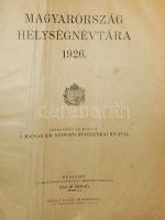 1926 Magyarország helységnévtára a történelmi Magyarország összes helységének felsorolásával, mozgó ...