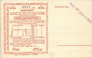 Gulya a Hortobágyon. Hátoldalon Sorsjegy a Szegény gyermekpoliklinika javára / Hungarian folklore. H...