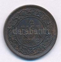 Brit-India 1862. 1/2P Cu "Viktória" T:2 ph.
British India 1862. 1/2 Pice Cu "Victori...