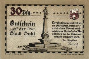 Német Birodalom/Weimari Köztársaság/Suhl 1922. 30Pf (4x) mind klf, teljes sor! T:I