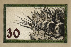 Német Birodalom/Weimari Köztársaság/Suhl 1922. 30Pf (4x) mind klf, teljes sor! T:I