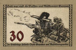 Német Birodalom/Weimari Köztársaság/Suhl 1922. 30Pf (4x) mind klf, teljes sor! T:I