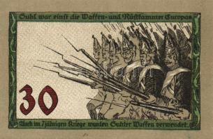 Német Birodalom/Weimari Köztársaság/Suhl 1922. 30Pf (4x) mind klf, teljes sor! T:I