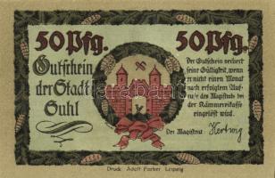 Német Birodalom/Weimari Köztársaság/Suhl 1922. 50Pf (4x) mind klf, teljes sor! T:I