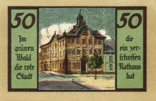 Német Birodalom/Weimari Köztársaság/Suhl 1922. 50Pf (4x) mind klf, teljes sor! T:I