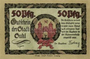 Német Birodalom/Weimari Köztársaság/Suhl 1922. 50Pf (4x) mind klf, teljes sor! T:I