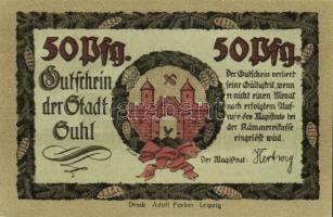 Német Birodalom/Weimari Köztársaság/Suhl 1922. 50Pf (4x) mind klf, teljes sor! T:I