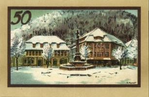 Német Birodalom/Weimari Köztársaság/Suhl 1922. 50Pf (4x) mind klf, teljes sor! T:I