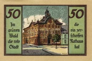 Német Birodalom/Weimari Köztársaság/Suhl 1922. 50Pf (4x) mind klf, teljes sor! T:I