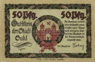 Német Birodalom/Weimari Köztársaság/Suhl 1922. 50Pf (4x) mind klf, teljes sor! T:I