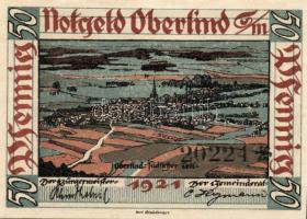 Német Birodalom/Weimari Köztársaság/Oberlind 1921. 50Pf (4x) mind klf, teljes sor! T:I