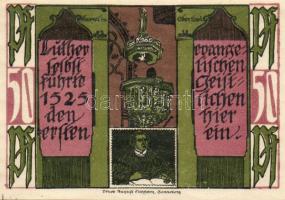 Német Birodalom/Weimari Köztársaság/Oberlind 1921. 50Pf (4x) mind klf, teljes sor! T:I