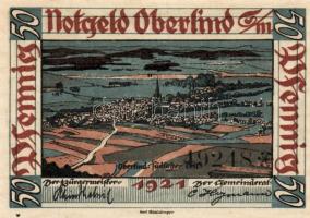 Német Birodalom/Weimari Köztársaság/Oberlind 1921. 50Pf (4x) mind klf, teljes sor! T:I