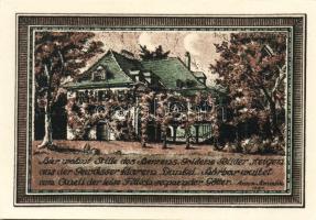 Német Birodalom/Weimari Köztársaság/Tiefurt 1921. 25Pf, 50Pf (2x), 75Pf, teljes sor! T:I 4 klf db!