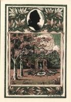 Német Birodalom/Weimari Köztársaság/Tiefurt 1921. 25Pf, 50Pf (2x), 75Pf, teljes sor! T:I 4 klf db!