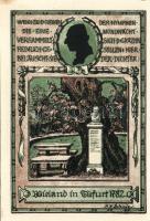 Német Birodalom/Weimari Köztársaság/Tiefurt 1921. 25Pf, 50Pf (2x), 75Pf, teljes sor! T:I 4 klf db!