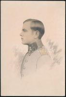 cca 1910 Katona retusált fotója 13x19 cm
