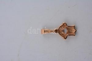 Arany (Au) 14K függő, jelzett, h: 2 cm, nettó: 1,2 g