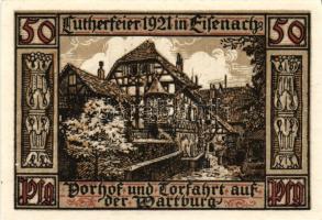 Német Birodalom/Weimari Köztársaság/Eisenach 1921. 50Pf (6x) mind klf, teljes sor! T:I