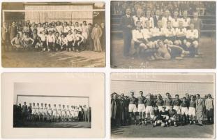 11 db RÉGI motívum képeslap: magyar focicsapatok fotói / 11 pre-1945 motive postcards: Hungarian football teams, photos