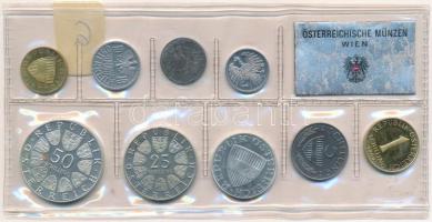 Ausztria 1969. 2gr-10Sch (7xklf) forgalmi sor + 1969. 25Sch Ag "Peter Rosegger + 50Sch Ag "...