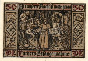 Német Birodalom/Weimari Köztársaság/Eisenach 1921. 50Pf (6x) mind klf, teljes sor! T:I