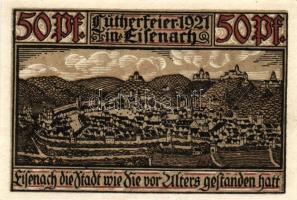 Német Birodalom/Weimari Köztársaság/Eisenach 1921. 50Pf (6x) mind klf, teljes sor! T:I