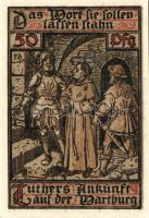 Német Birodalom/Weimari Köztársaság/Eisenach 1921. 50Pf (6x) mind klf, teljes sor! T:I